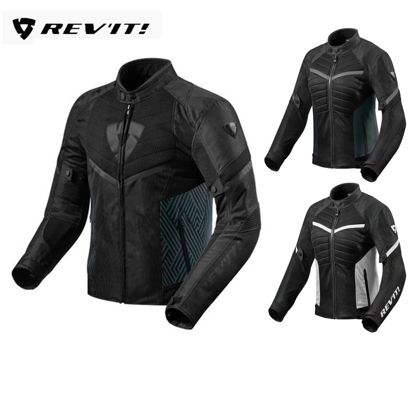 REVIT弧线AIR夏季竞速纤维夹克摩托车骑行服新款男女透气轻薄机车
