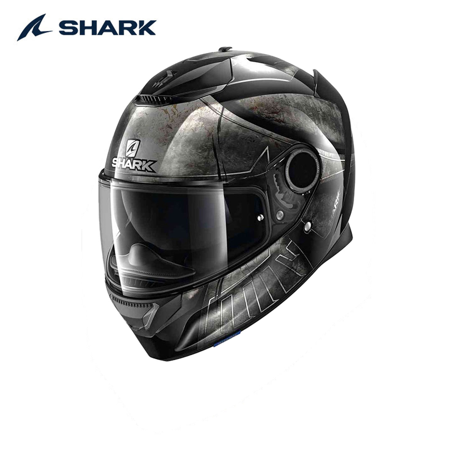 进口法国鲨鱼SHARK头盔摩托车赛车竞技双镜片SPARTAN斯巴达白鲨