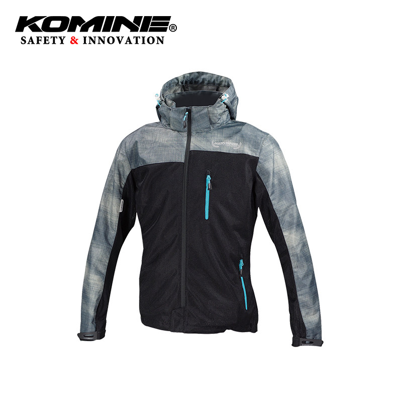 KOMINE 日本春夏摩托车骑行服防摔连帽冲锋服112/1121网眼JK-114