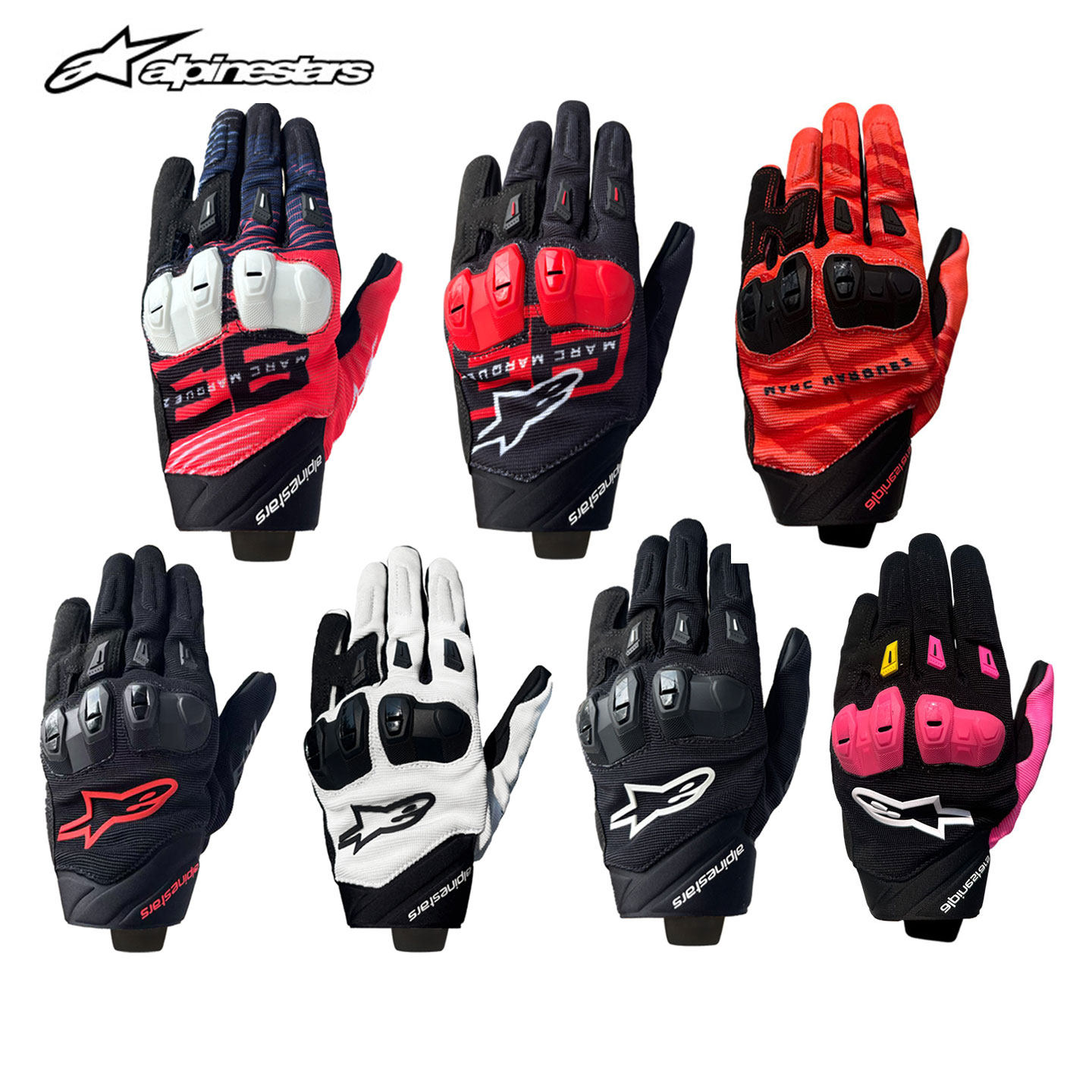 A星摩托车春夏季骑行手套网眼透气通勤摩旅男女SP-X 1防摔装备