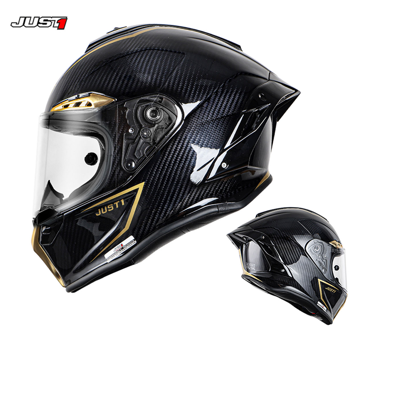 意大利JUST1摩托车头盔四季男女通用机车赛道跑盔碳纤维全盔摩旅