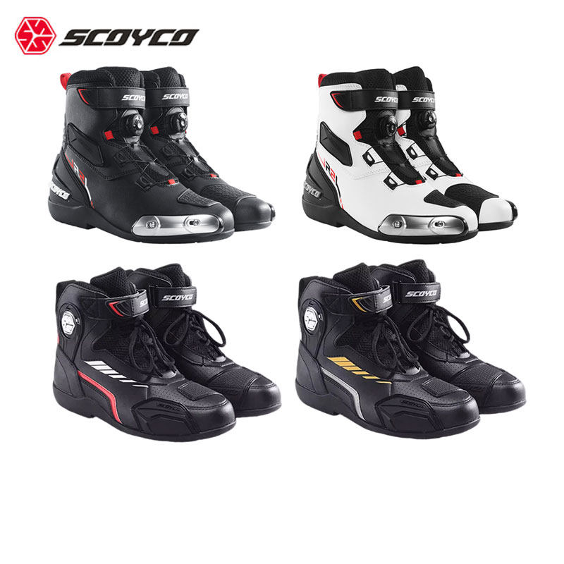 SCOYCO赛羽越野摩托车骑行靴赛车鞋MR002短靴装备男四季MT015-2