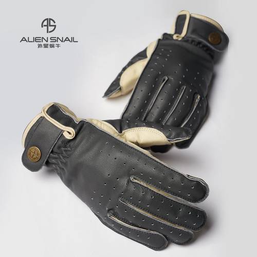 骑行手套防滑耐磨羊皮可触屏