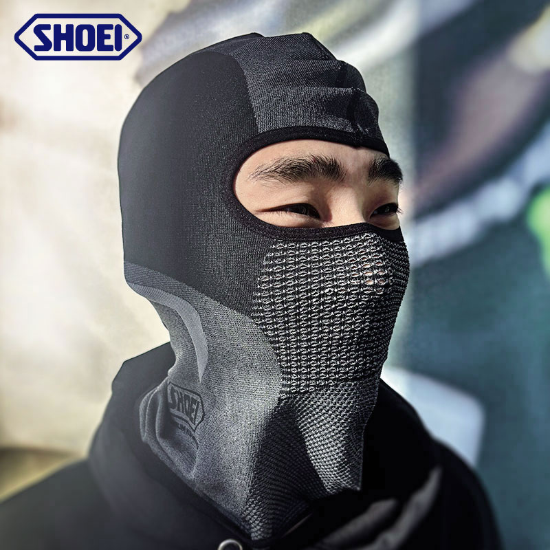SHOEI 针织无痕头套摩托车骑行机车四季通用面罩长款男女冬季