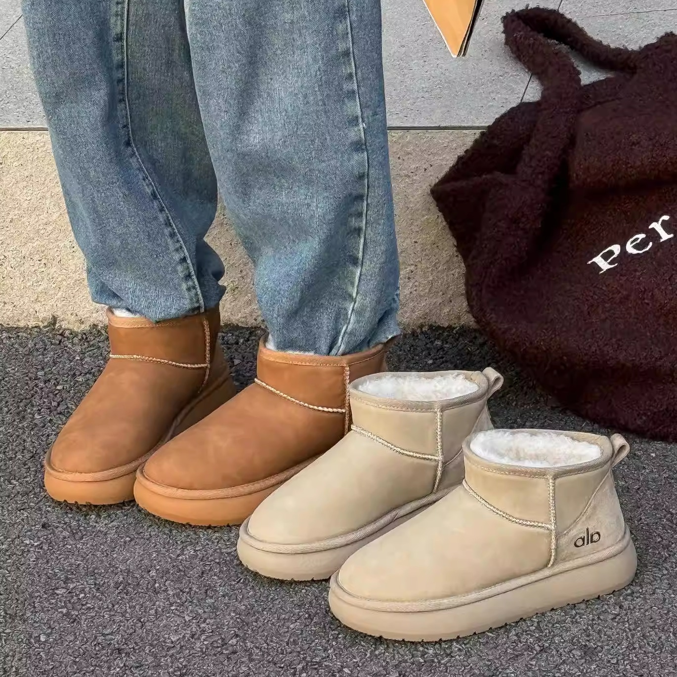 厚底防水雪地靴女2025冬季新款