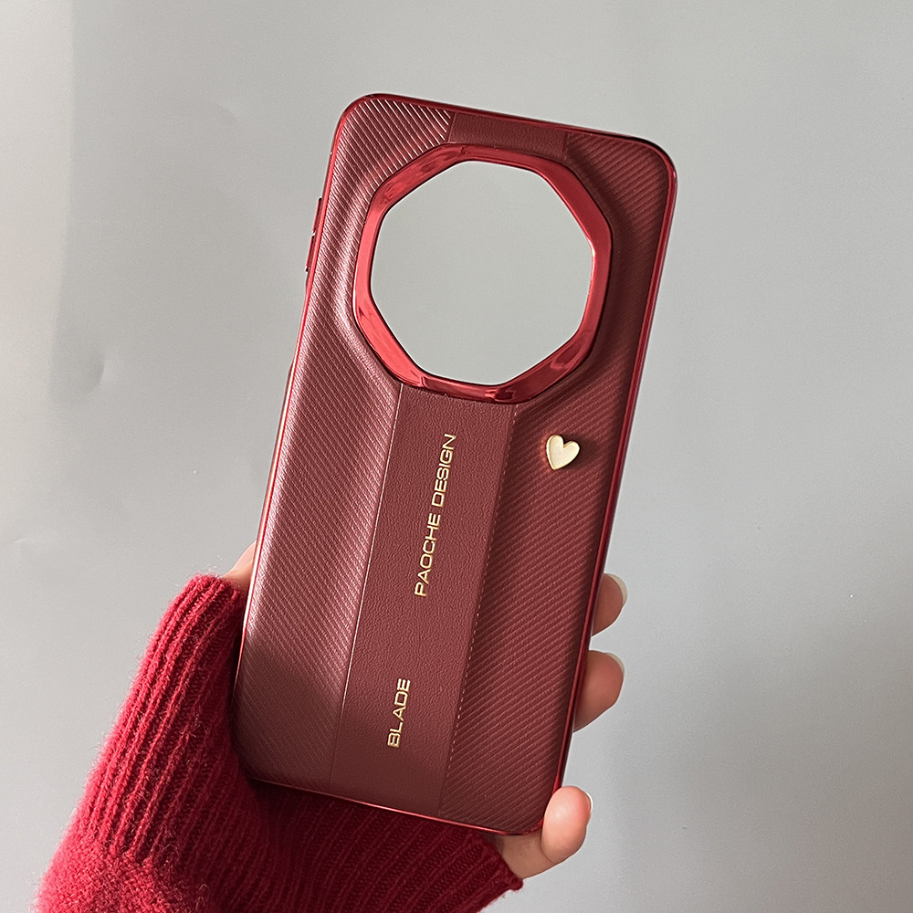 新款华为mate70RS非凡大师版水钻爱心手机壳mate60rs保时捷奢华创意时尚软边防摔保护套70rs瑞红色女款外壳