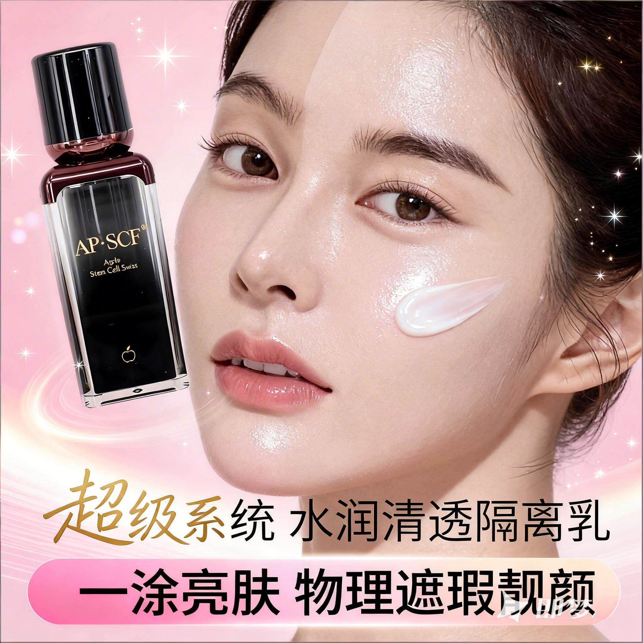 APSCF水润清透隔离乳30ml 清爽遮瑕 自然修颜粉底 包邮美容院正品