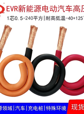 电动车高压线EVR 0.5/2.5/10/50/120/240平方光伏储能线 锂电池线