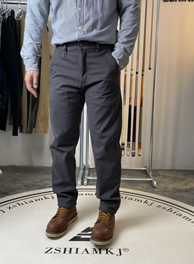 冬季新款加绒加厚美式休闲复古休闲裤男士百搭裤子保暖长裤 5120A