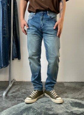 轻薄弹力牛仔裤男士简约修身小直筒裤水洗牛仔长裤透气休闲裤 386