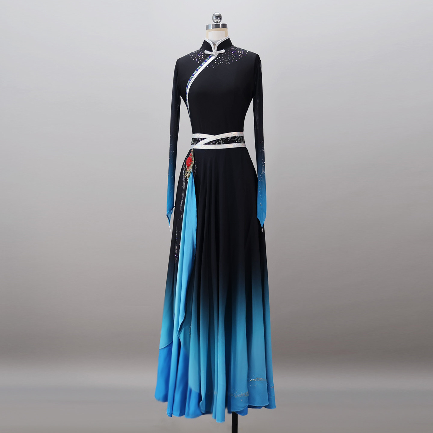畅想新款蒙古族舞蹈演出服蒙族独舞剧目服艺考舞蹈服装定制舞台装
