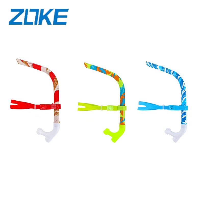 洲克游泳呼吸管儿童训练zoke直排湿式水下换气器自由泳前置呼吸管