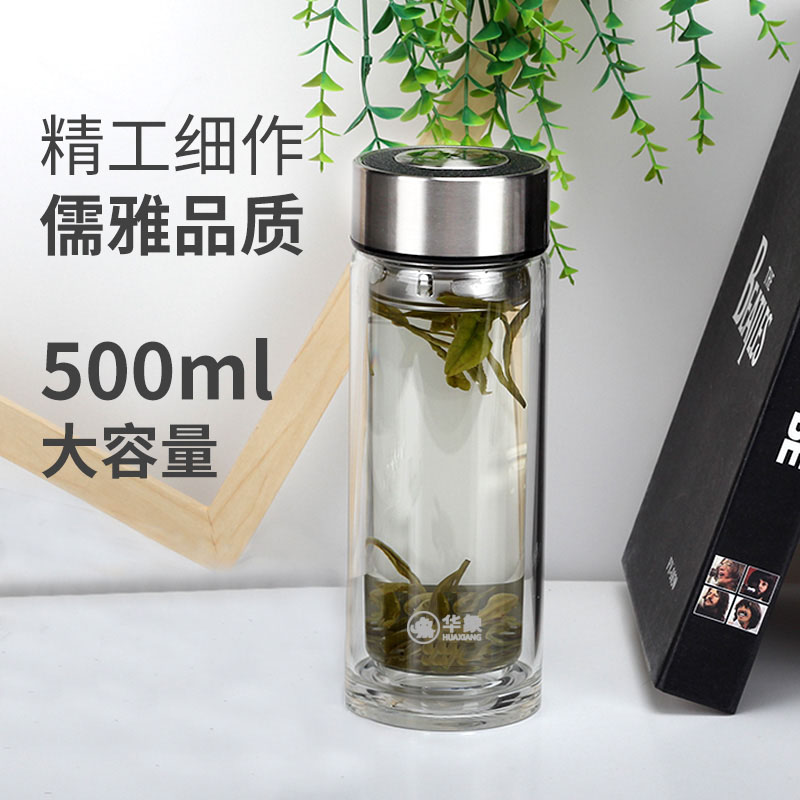 华象水晶玻璃杯大容量防烫定制图片