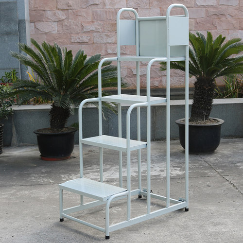 兢木超市登高梯四步1.2米移动