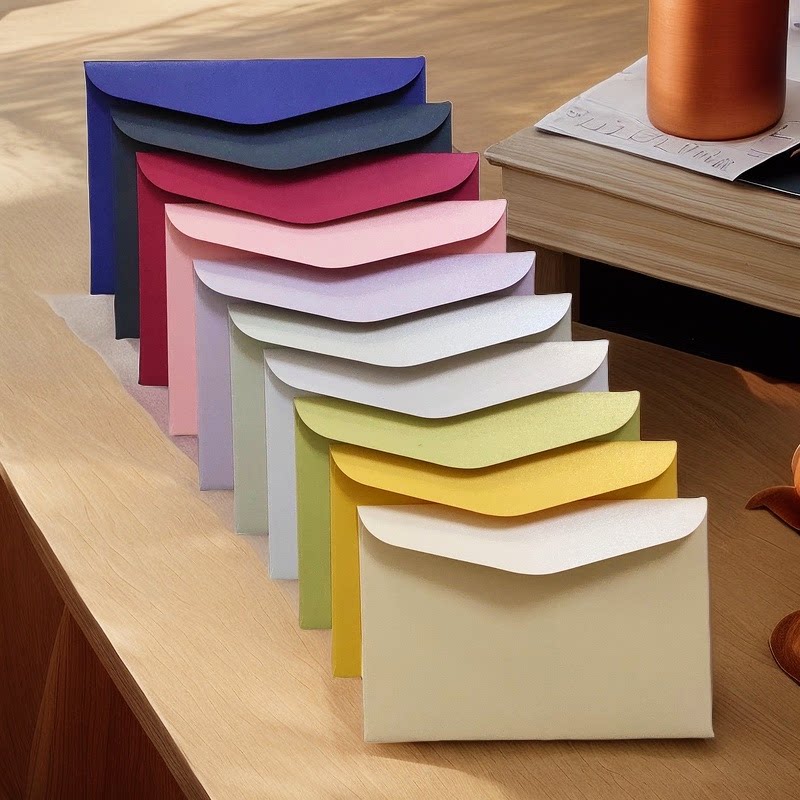 高级珠光纸信封空白西式A5贺卡信封10个精致无字155*228m