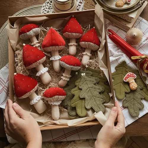 木子手作端午节蘑菇香囊材料包