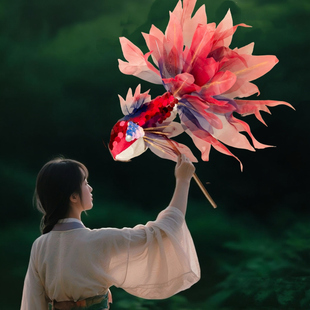 「木子手作」锦鲤鱼灯笼 非遗diy手工灯笼 中秋节灯笼diy 婚庆