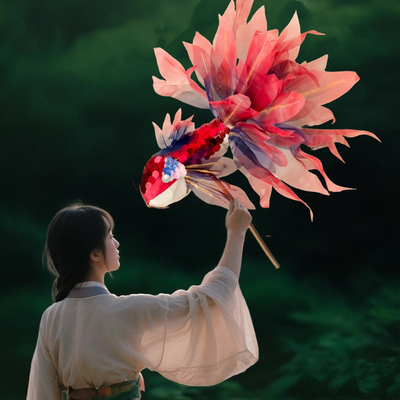 锦鲤diy非遗手工鱼灯笼中秋节