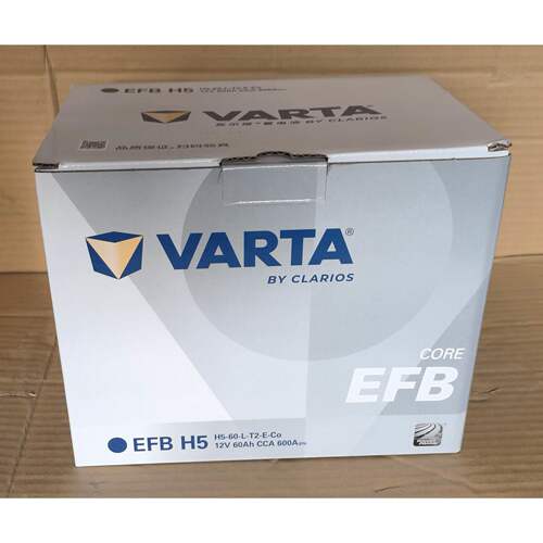 EFB圆标12V60AH汽车电瓶瓦尔塔