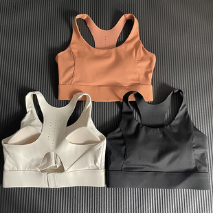 高强度运动背心防震跑步文胸聚拢健身内衣速干透气瑜伽bra一体杯