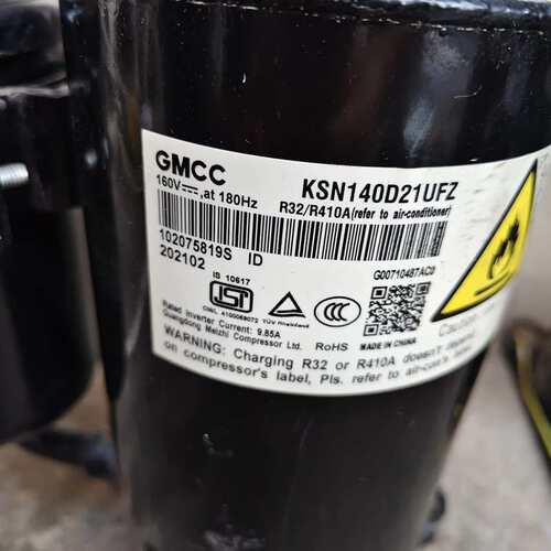 议价美芝变频压缩机KSN140D21UFZ，件，成色还可可维修