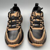 休闲户外牛皮鞋 商场品牌鞋 男真皮透气运动鞋 中跟耐磨拼色圆头男鞋