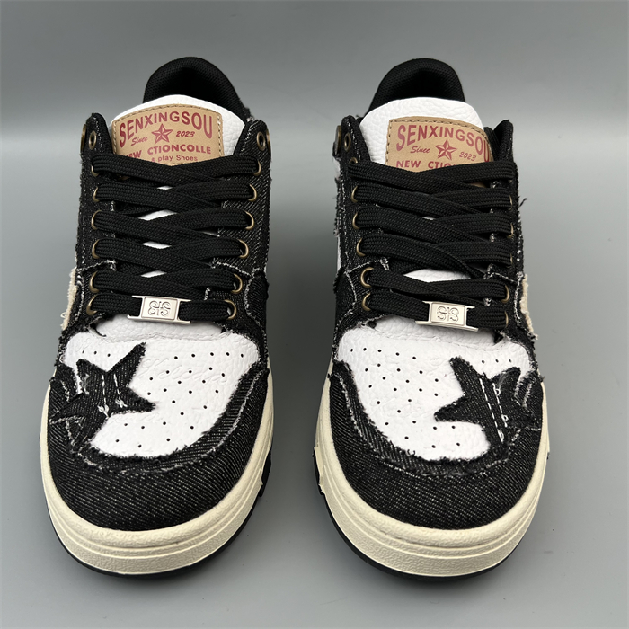 男鞋真皮星星鞋牛货牛仔鞋