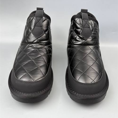 菱格纹雪地靴冬季保暖加厚棉靴