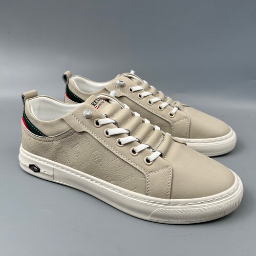 夏季男士透气真皮软底休闲板鞋