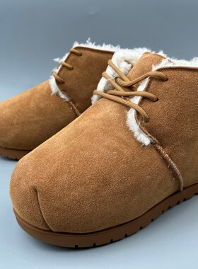 反绒皮男士超厚保暖户外雪地靴