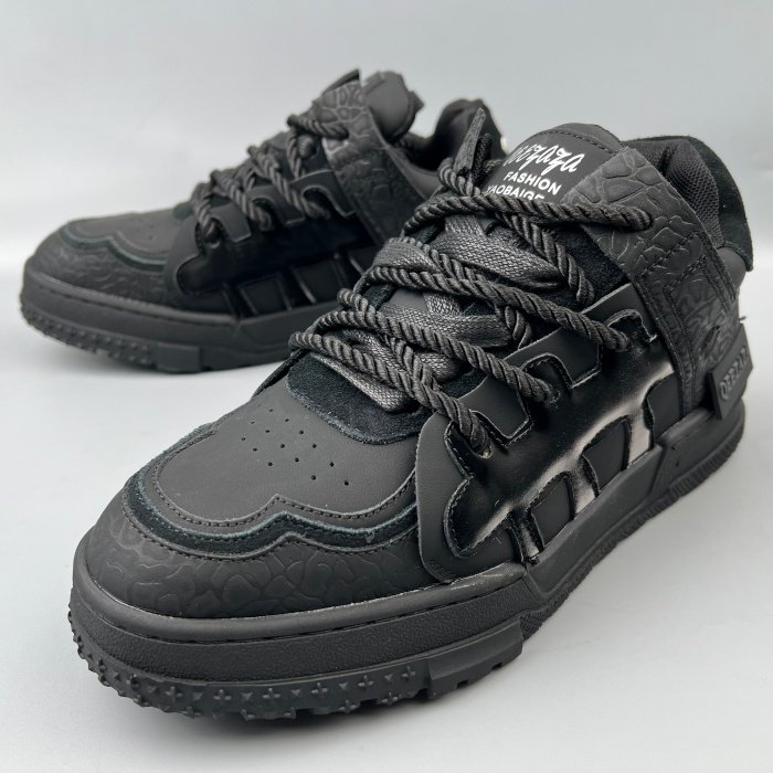 小众设计黑武士厚底面包鞋男鞋捡漏撤柜处理滑板鞋休闲鞋真皮潮鞋,流行男鞋,休闲板鞋,淘宝优惠券,粉丝福利购,淘宝优惠卷