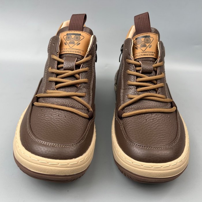 尾货真皮马丁靴男春秋棕色中帮拉链休闲头层牛皮皮靴耐磨外贸捡漏,流行男鞋,马丁靴,淘宝优惠券,粉丝福利购,淘宝优惠卷