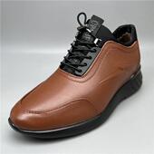 内增高加绒皮鞋 新款 男士 运动休闲鞋 耐磨软底牛皮保暖 撤柜真皮男鞋