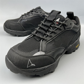 男厚底网面透气休闲鞋 黑色系带徒步鞋 撤柜捡漏断码 户外登山鞋 男鞋