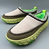 商场撤柜鞋 反绒牛皮男鞋 一脚蹬拼色透气户外鞋 男款 休闲厚底面包鞋