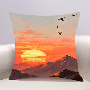 鸿运当头十字绣抱枕2026年新款客厅沙发卧室床头靠枕小件手工满绣