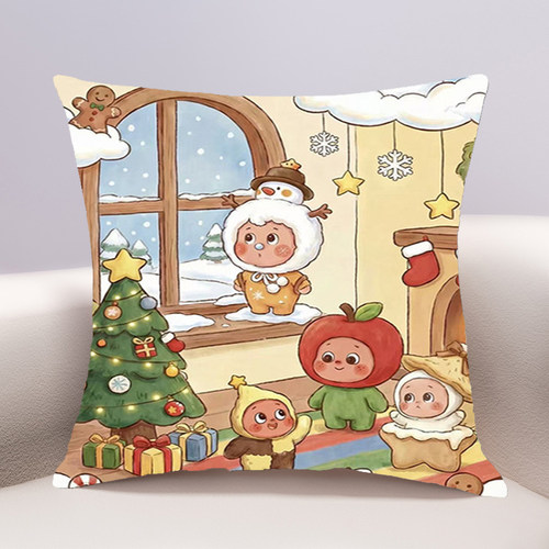 圣诞星星人十字绣抱枕2026年新款客厅沙发儿童卧室靠枕小件自己绣 - 封面
