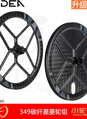 瑞宜达RIDEA大行K3 plus mini折叠车星菱349碟刹碳纤维八刀轮组