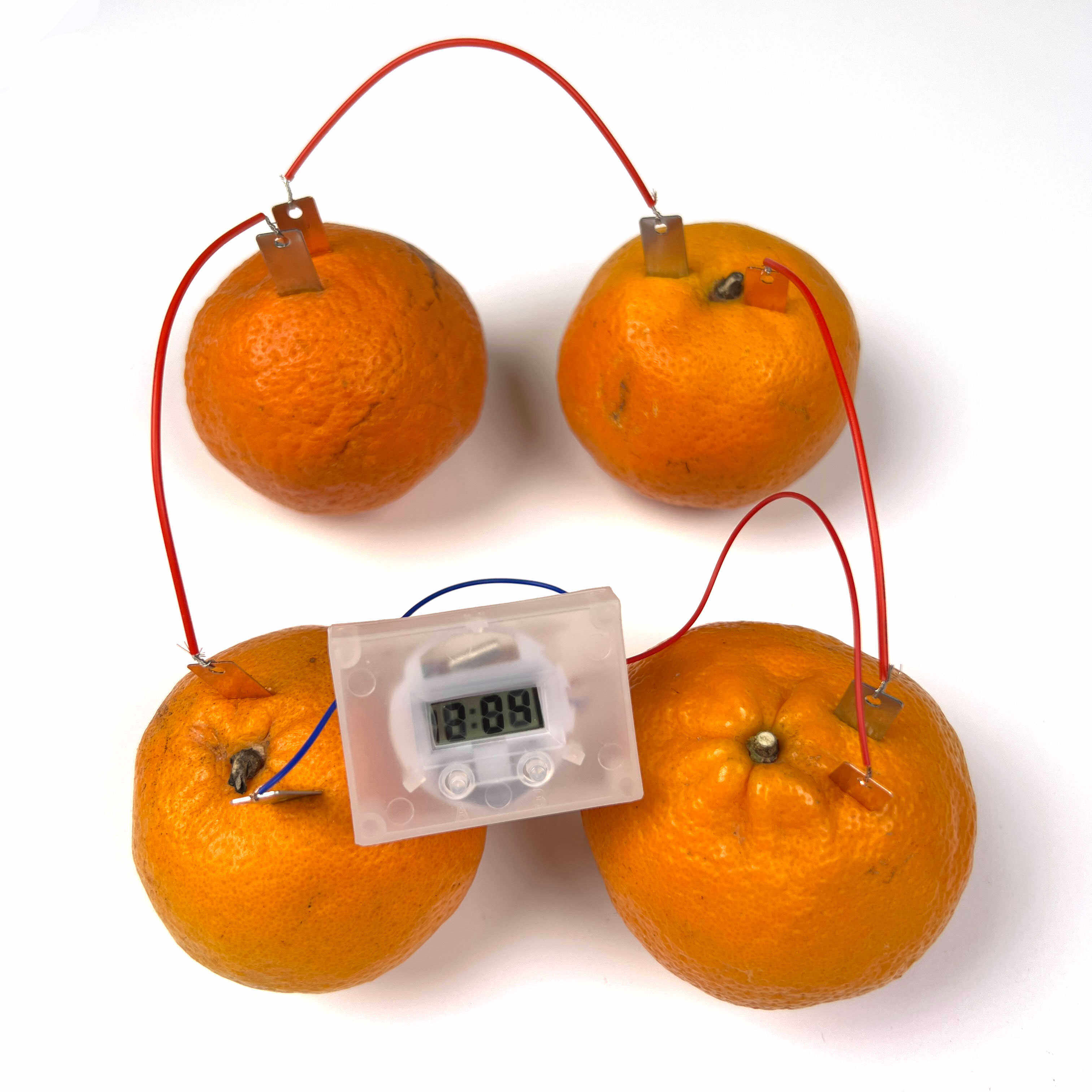 水果发电科学实验材料包水果电池科技比赛小制作铜片锌片diy自制