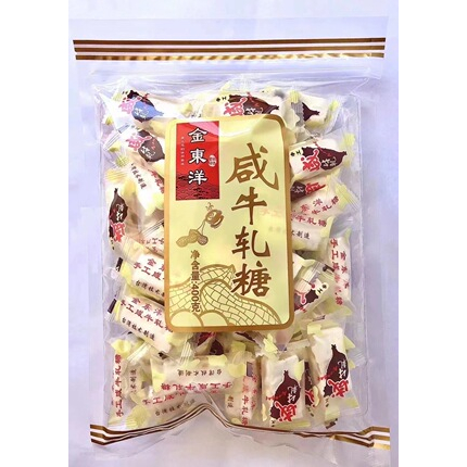 香港进口 金东洋 手工咸牛轧糖年货婚庆礼喜糖400g*24袋/箱
