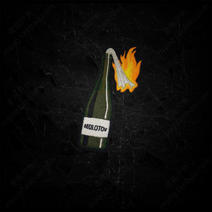 现货 美国PDW Molotov Cocktail Morale Patch莫洛托夫鸡尾酒臂章