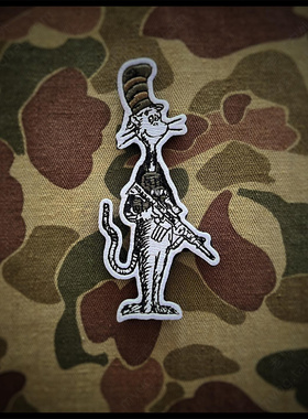 现货 美国PDW CAT IN THE HAT AND PLATE CARRIER 带帽子的猫臂章