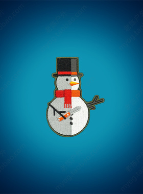 现货 美国PDW EDC Snowman Morale Patch 雪人臂章 EDC魔术贴