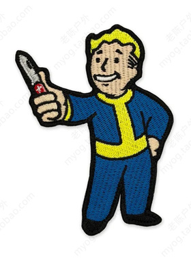 现货 美国PDW Vault Boy EDC Morale Patch 避难所小子臂章魔术贴