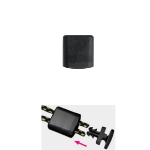 正品YKK扣具 LE03WV 双绳尾扣 方形绳尾夹 拉头拉尾拉片 DIY配件