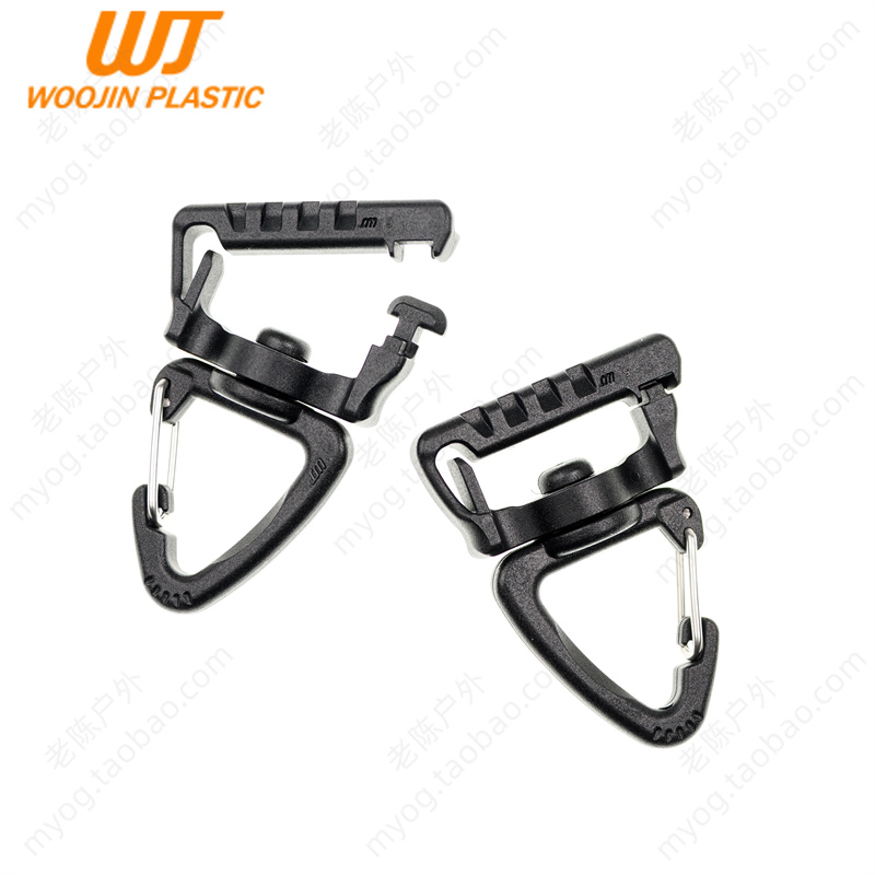 WOOJIN扣具WJ勾扣 Safety QA Triangle Hook 快拆替换旋转钩 DIY 运动包/户外包/配件 防雨罩/背包配件 原图主图