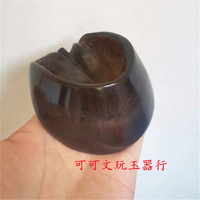 黑驴蹄子摆件手把玩件搁文玩毛笔架台子笔洗天然黑驴蹄子摆件笔架