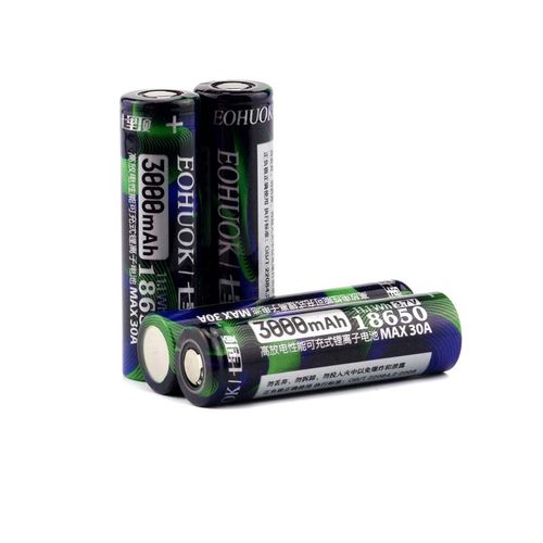 菜青虫电池七里顶 c6 3.7V 3000mah  30A放电  18650充电锂电池