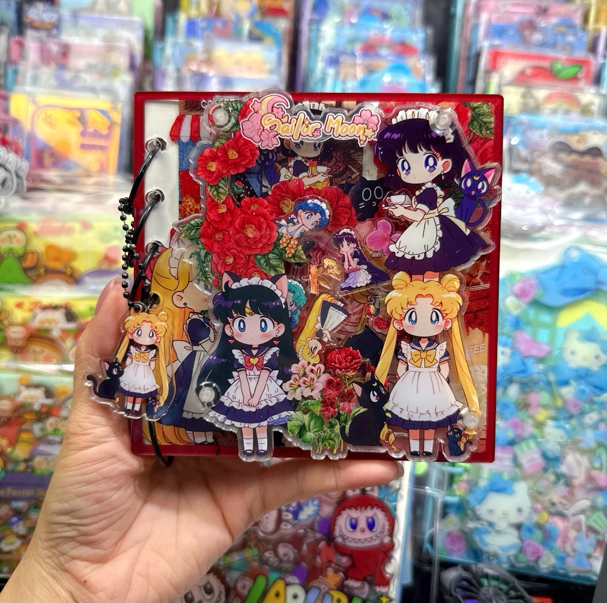 diy手账本摇摇本大方形a7摇摇乐笔记本卡通动漫亚克力活页本记事