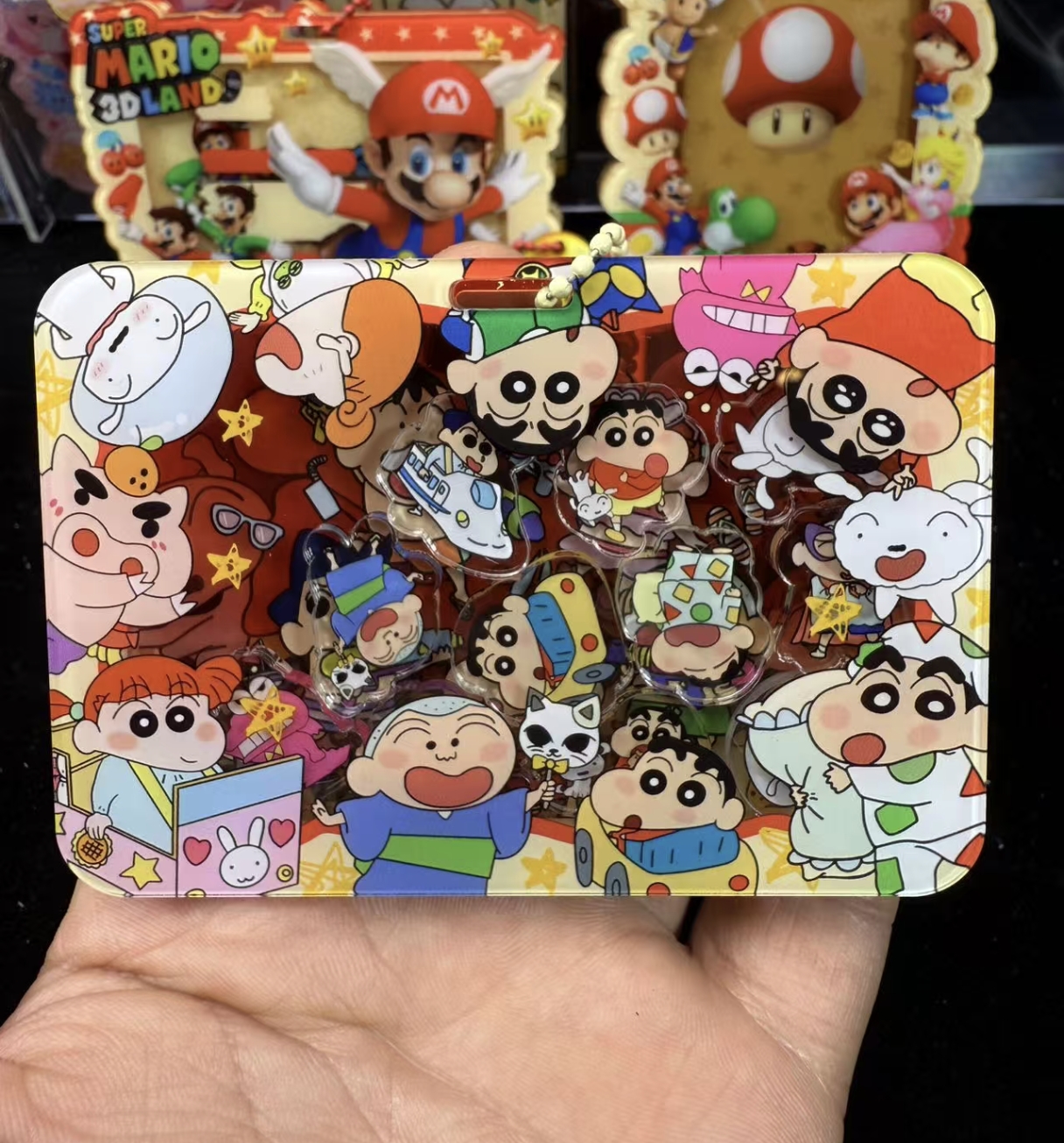 蜡笔小新身份证银行卡公交卡卡套亚克力证件套学生动漫摇摇乐卡套
